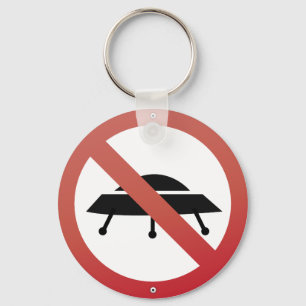 Chaveiro Nenhum estacionamento do UFO! Humor estrangeiro da