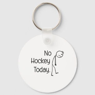 Chaveiro Nenhum Hockey Hoje Funny Ice Rink Vibe Stick e Pat