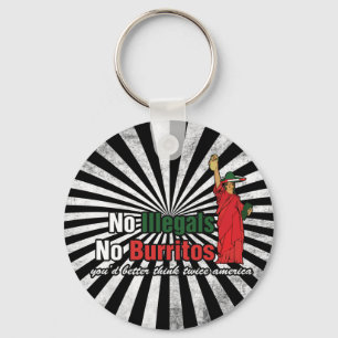 Chaveiro Nenhum Illegista Burritos Imigração Humor