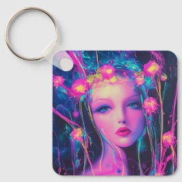Chaveiro Neon Alienígena Goddese