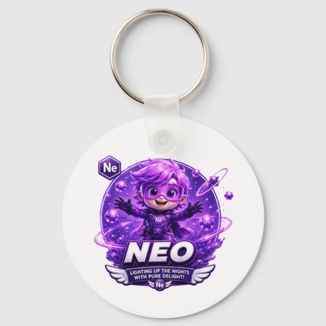Chaveiro Néon ATOMIVRA (Frente)