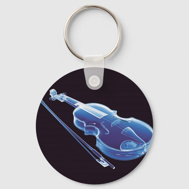 Chaveiro Neon Blue Violin (Frente)