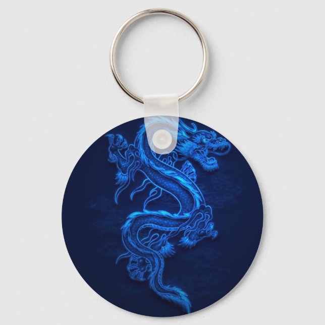 CHAVEIRO NEON DRAGON BLUE JAPONÊS (Frente)