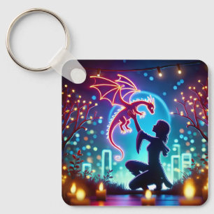 Chaveiro  neon dragon trainer