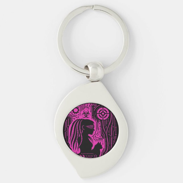 Chaveiro Neon Dread Protocol (Frente)