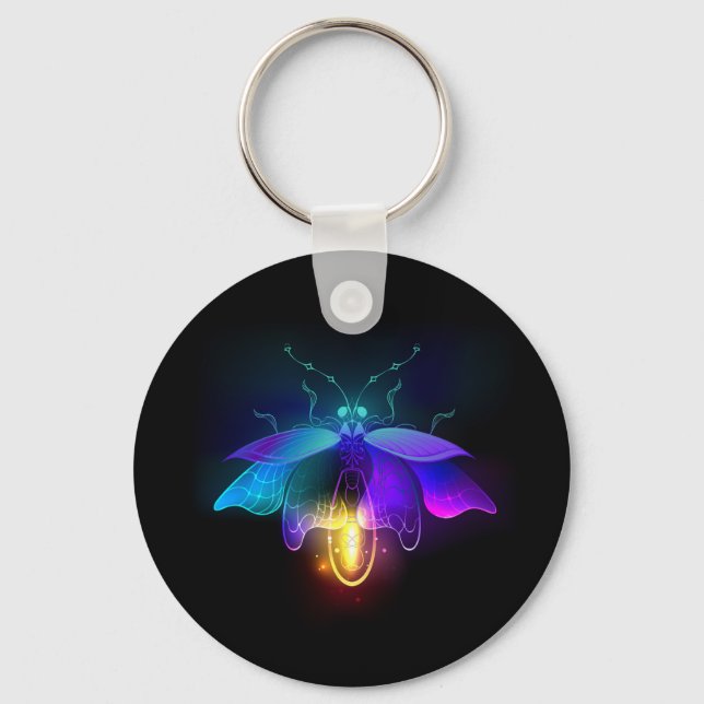 Chaveiro Neon Firefly a preto (Frente)