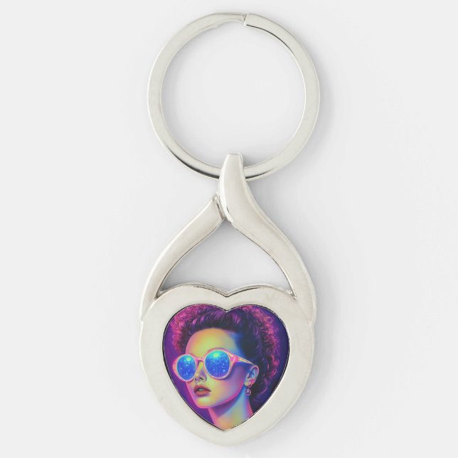 Chaveiro Neon Galaxy Glamor (Frente)