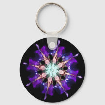 Neon Kaleido-Twist Burst em Roxo e Rosa