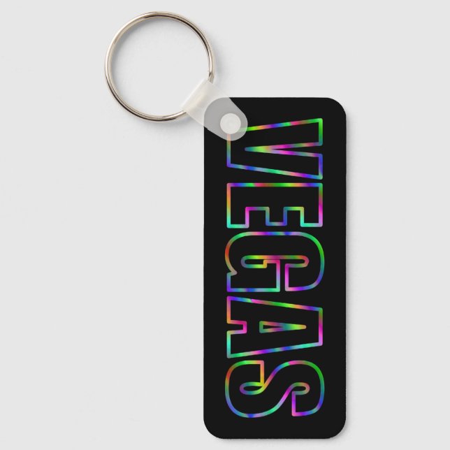 CHAVEIRO NEON OMBRE COLORS VEGAS OUTLINE (Frente)