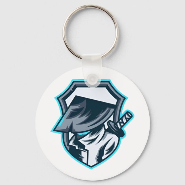 Chaveiro Neon Ronin: Crista da Lâmina das Sombras (Frente)