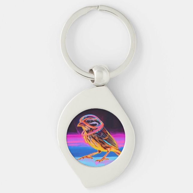 Chaveiro Neon Sparrow com Acentos Brilhantes (Frente)