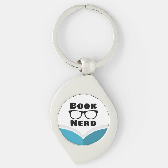Chaveiro Nerd de Livro (Frente)