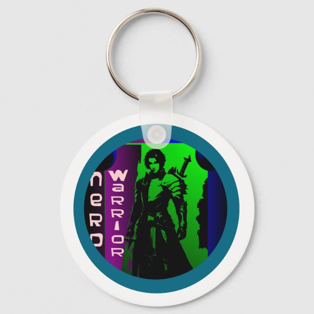 Chaveiro Nerd Warrior (Frente)