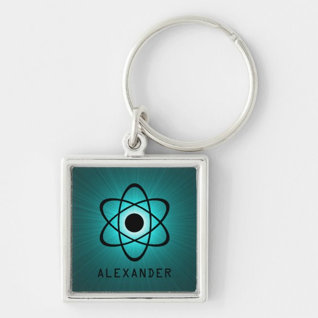 Chaveiro Nerdy Atomic Premium Keychain, Teal (Frente)