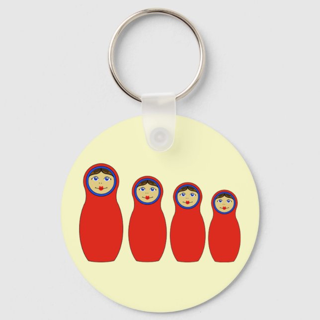 Chaveiro Nesting Peg Dolls (Frente)