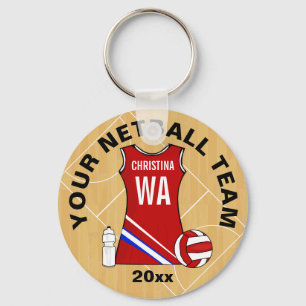 Chaveiro Netball Customisable