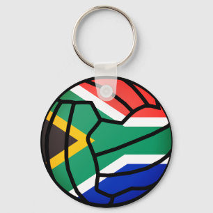 Chaveiro Netball do design da bola da bandeira de África d