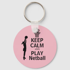 Chaveiro Netball personalizado mantém calma e joga