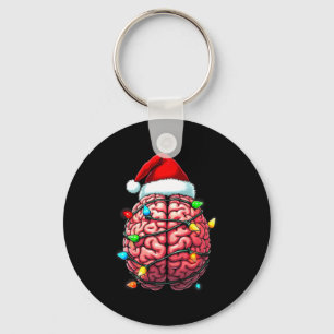 Chaveiro Neuro Enfermeira Natal Chapéu do Papai Noel Neurol