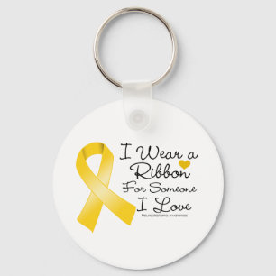 Chaveiro Neuroblastoma Ribbon Alguém Que Eu Amo
