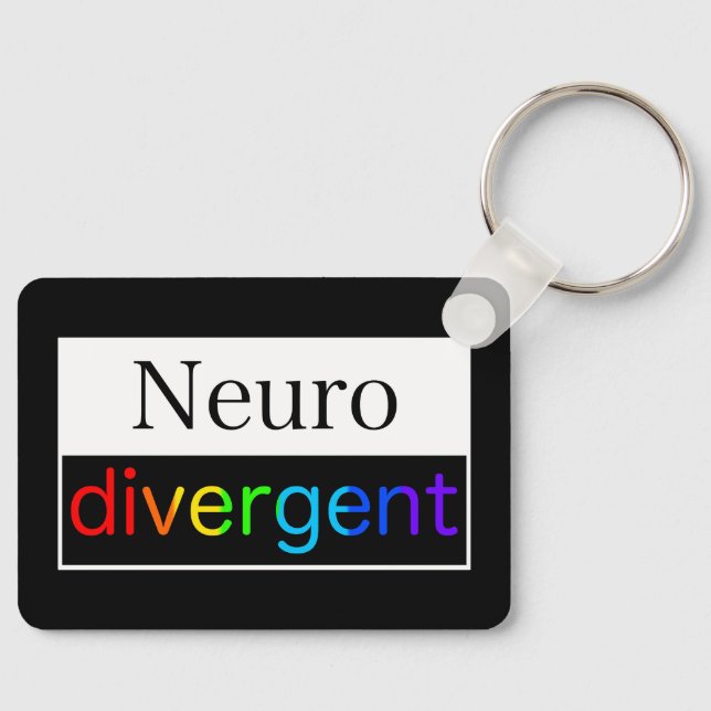 Chaveiro Neurodivergente | Sensibilização para a neurodiver (Frente)