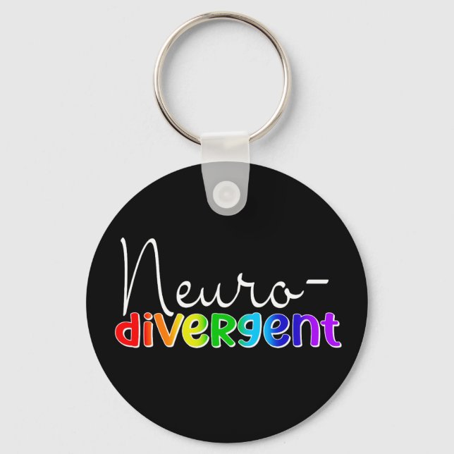 Chaveiro Neurodivergente | Sensibilização para a neurodiver (Verso)