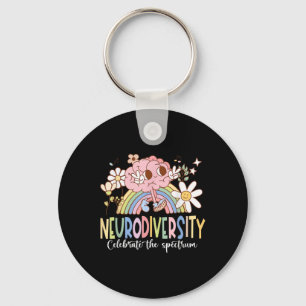 Chaveiro Neurodiversidade Celebra Autismo Do Cérebro Do Esp