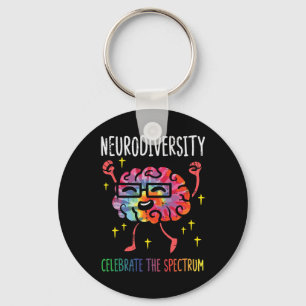Chaveiro Neurodiversidade Cérebro Autismo Sensibilização e 