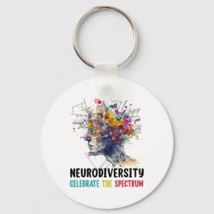 Chaveiro Neurodiversidade Cérebro Autismo Sensibilização e 