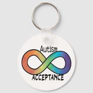 Chaveiro Neurodiversity Autismo Aceitação do Arco-Íris