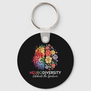 Chaveiro Neurodiversity O cérebro celebra o espectro