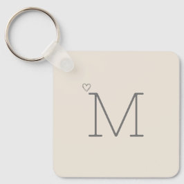 Chaveiro Neutro inicial personalizado