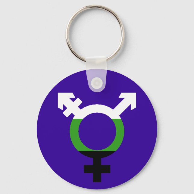 Chaveiro Neutrois Flag Trans Symbol (Frente)