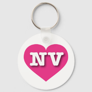 Chaveiro Nevada Hot Pink Heart - Adoro NV