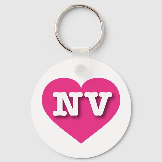 Chaveiro Nevada Hot Pink Heart - Adoro NV (Frente)