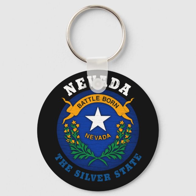 CHAVEIRO NEVADA SILVER STATE FLAG (Frente)