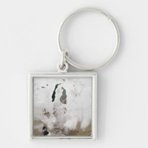 Chaveiro Neve em torno do mar de Aral