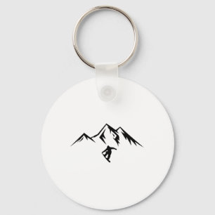Chaveiro Neve Montanha de inverno Montanha de Neve