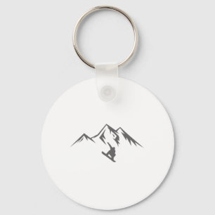 Chaveiro Neve Montanha de inverno Montanha de Neve