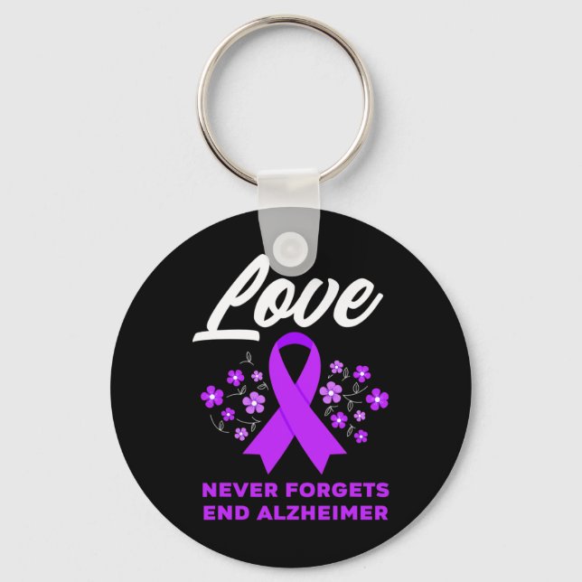 Chaveiro Never Forgets End Alzheimerheimer Heimer's Awarene (Frente)