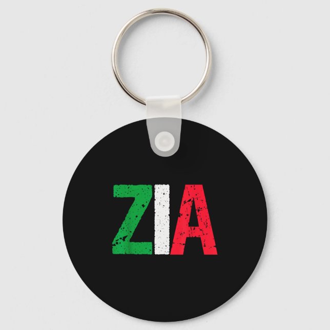 Chaveiro New Aunt Italian Zia Italian American Aunt Gift  (Frente)