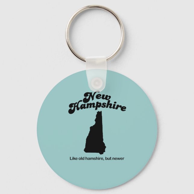 Chaveiro New Hampshire Motto - Como velho Hampshire, mas no (Frente)