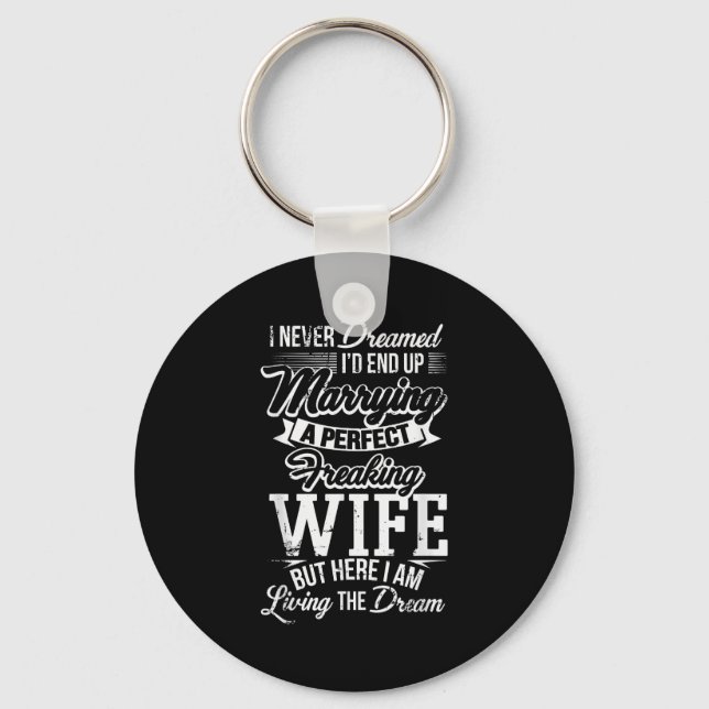 Chaveiro New Husband Wedding Anniversary Couple Hubby Gift  (Frente)