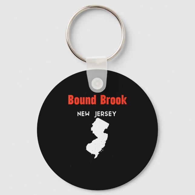 Chaveiro New Jersey Usa State America New Jerseyite Bound B (Frente)