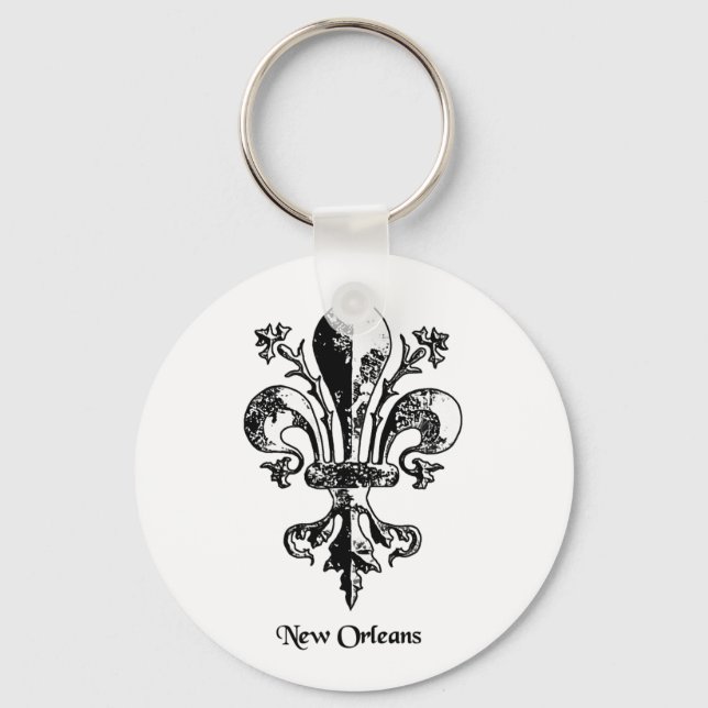 Chaveiro New Orleans Antique Fleur de lis (Frente)