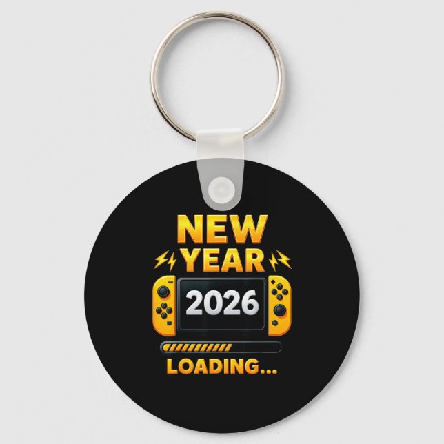 Chaveiro New Year 2026 Loading Gaming Controller New Years  (Frente)