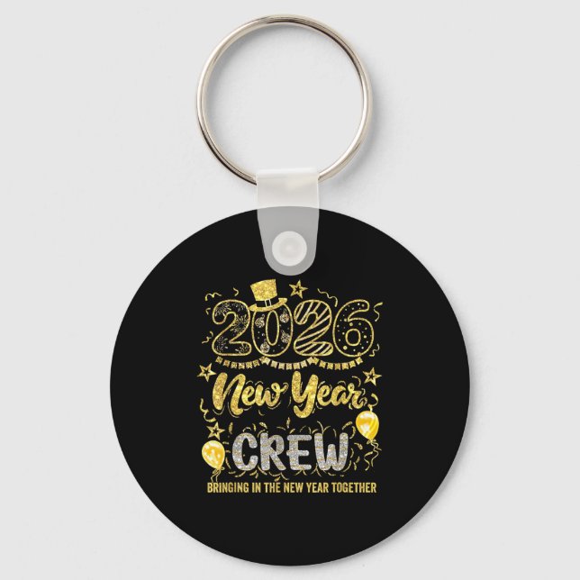 Chaveiro New Year Crew 2026 Family Bringing In The New Year (Frente)