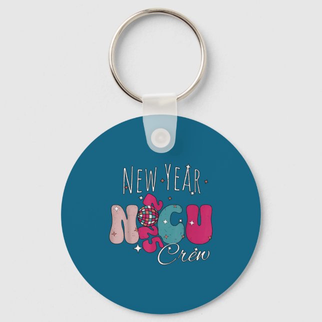 Chaveiro New Year Nicu Nurse Crew Celebration Uni-adults -  (Frente)