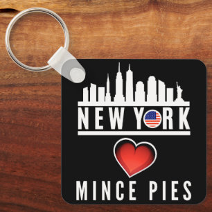 Chaveiro New York ama Mince Pies Cityscape