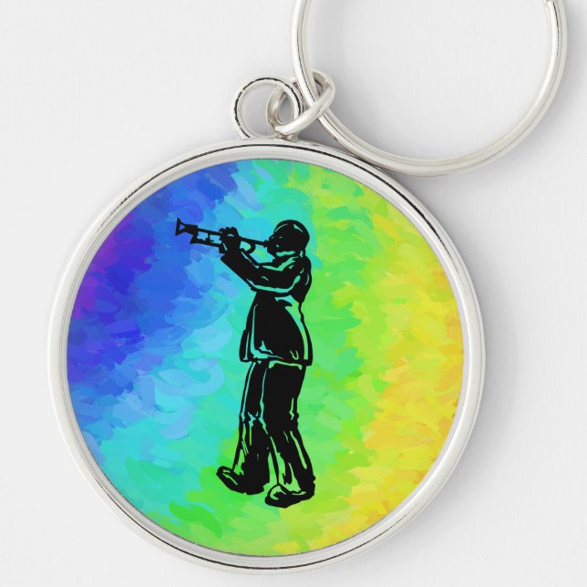 Chaveiro New York Boogie Nights Trumpet Rainbow (Frente)